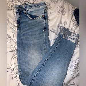Zara jeans with pearls